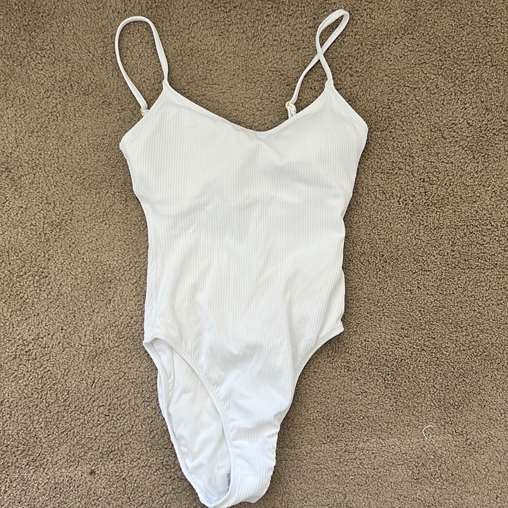 Andie swim almalfi rib white xs tall